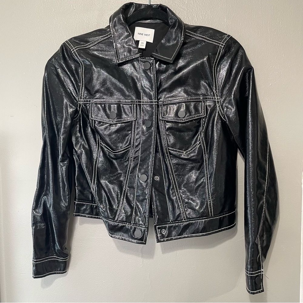 NINE WEST faux leather jacket